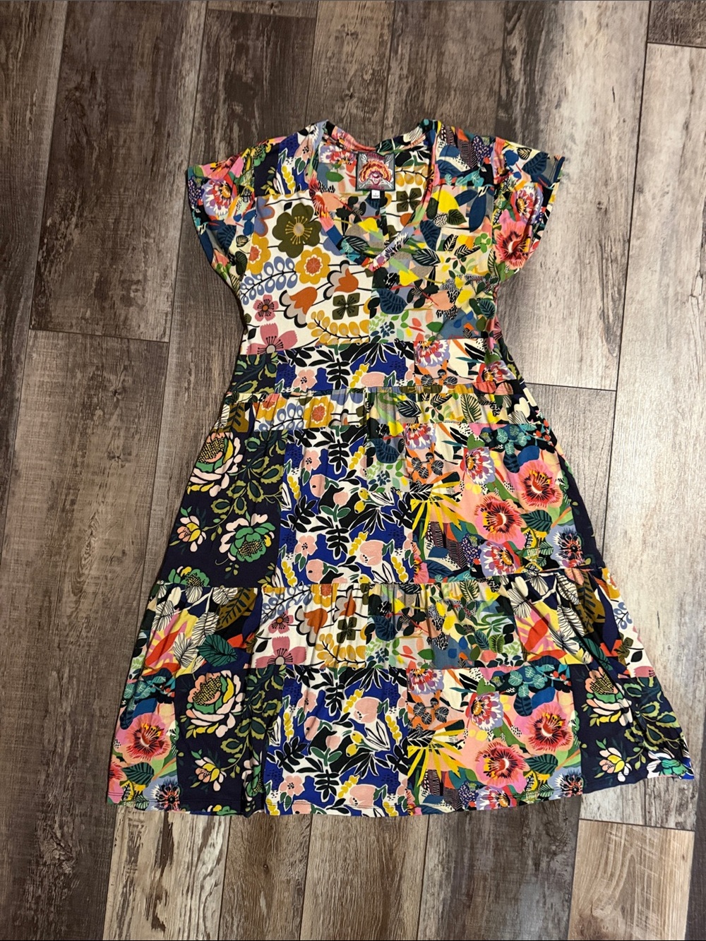 Johnny Was FloralTiered Dress in Multicolor